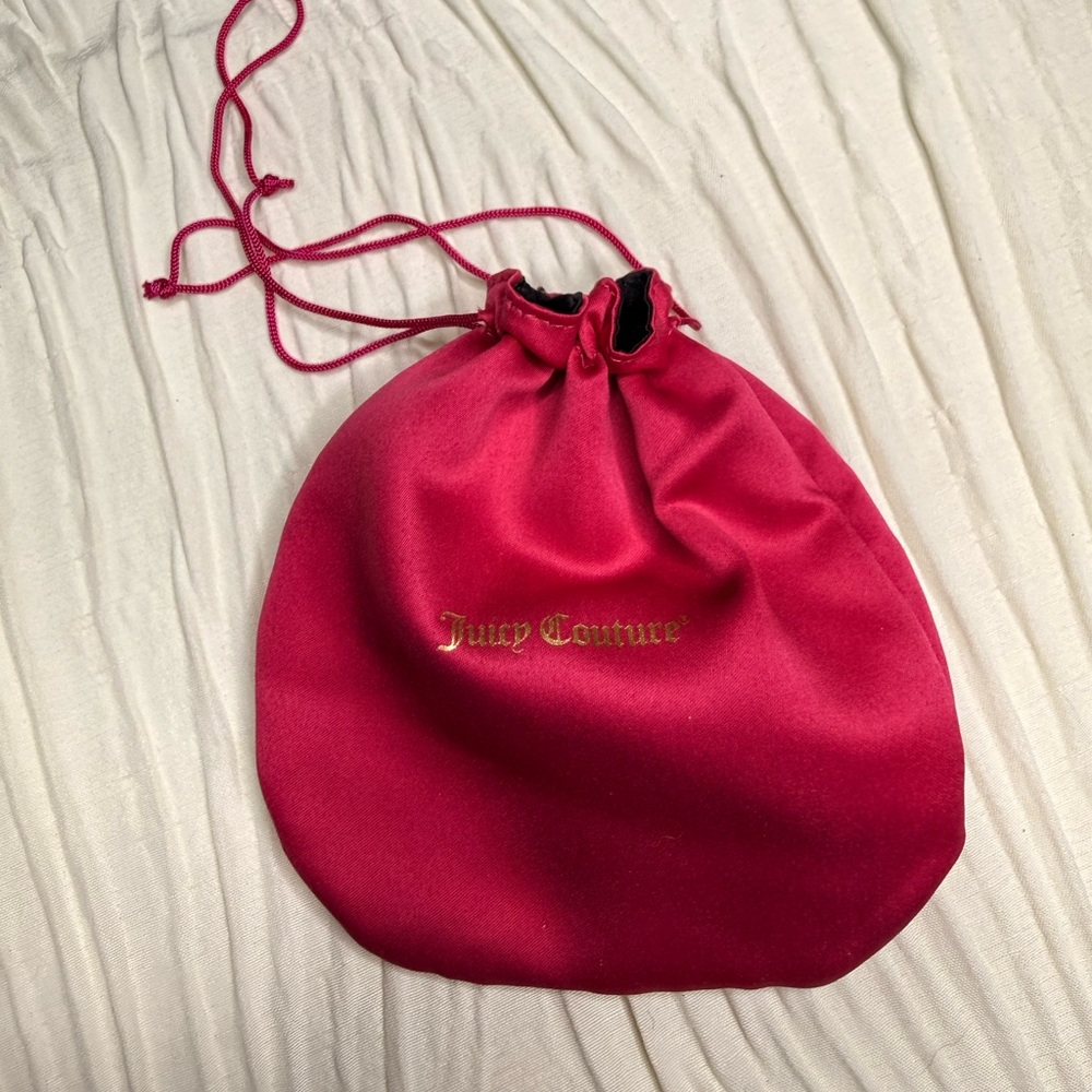 Juicy Couture Gold-Tone Heart Lock Drop Earrings with Crystal Studs - Picture 6 of 6